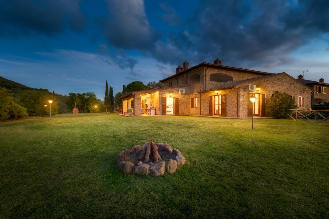 Casa Ora D'Oro - Panoramic Views / Pool / Private Garden Villa Trequanda Exterior photo