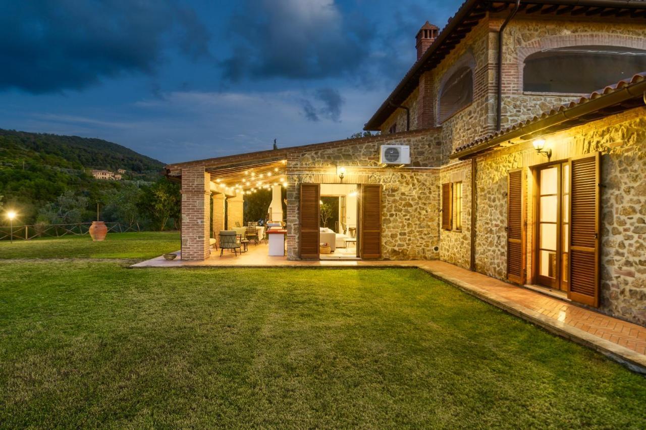 Casa Ora D'Oro - Panoramic Views / Pool / Private Garden Villa Trequanda Exterior photo